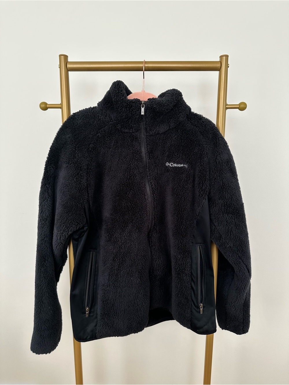 Columbia Women’s Black Teddy Jacket - Cozy Full-Zip